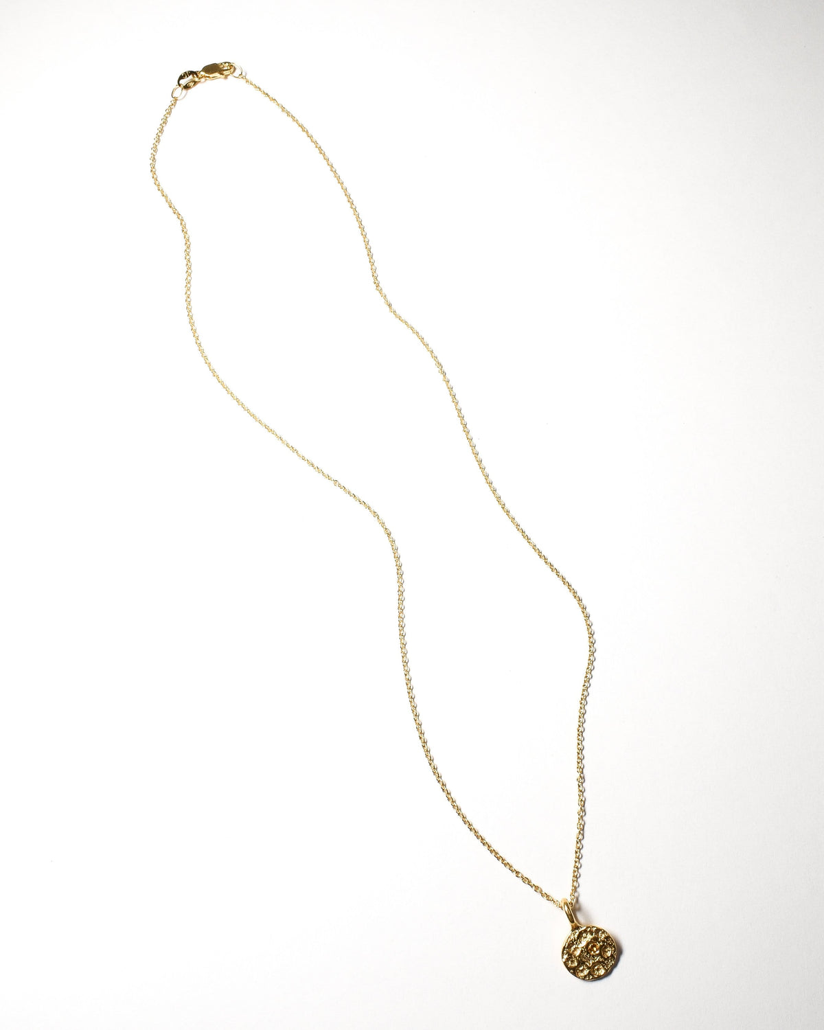 Citrine Birthstone Necklace - November - Yellow Gold