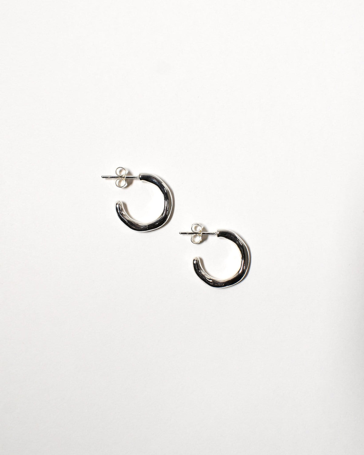 Wiggle Hoops (Small), Sterling Silver