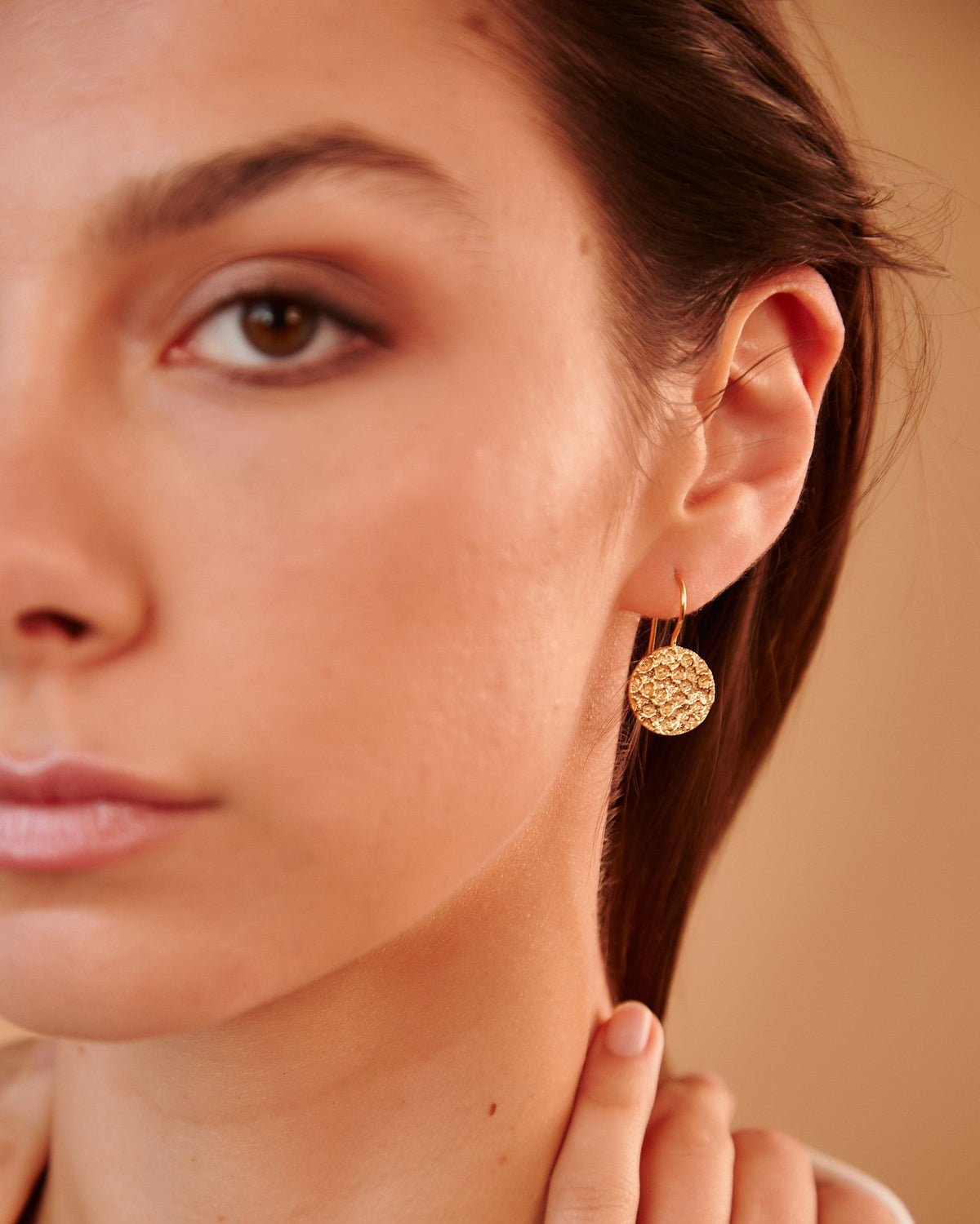 Marley Earrings, Yellow Gold Plated