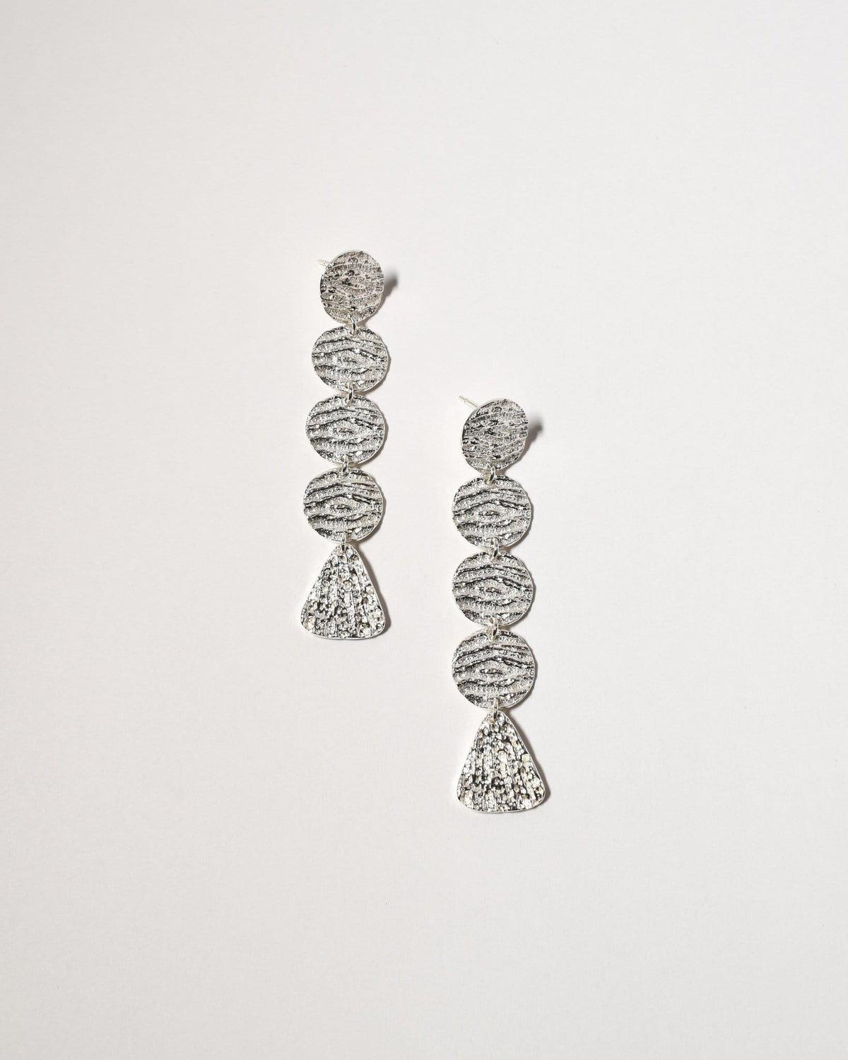 Coogee Earrings (Long), Sterling Silver