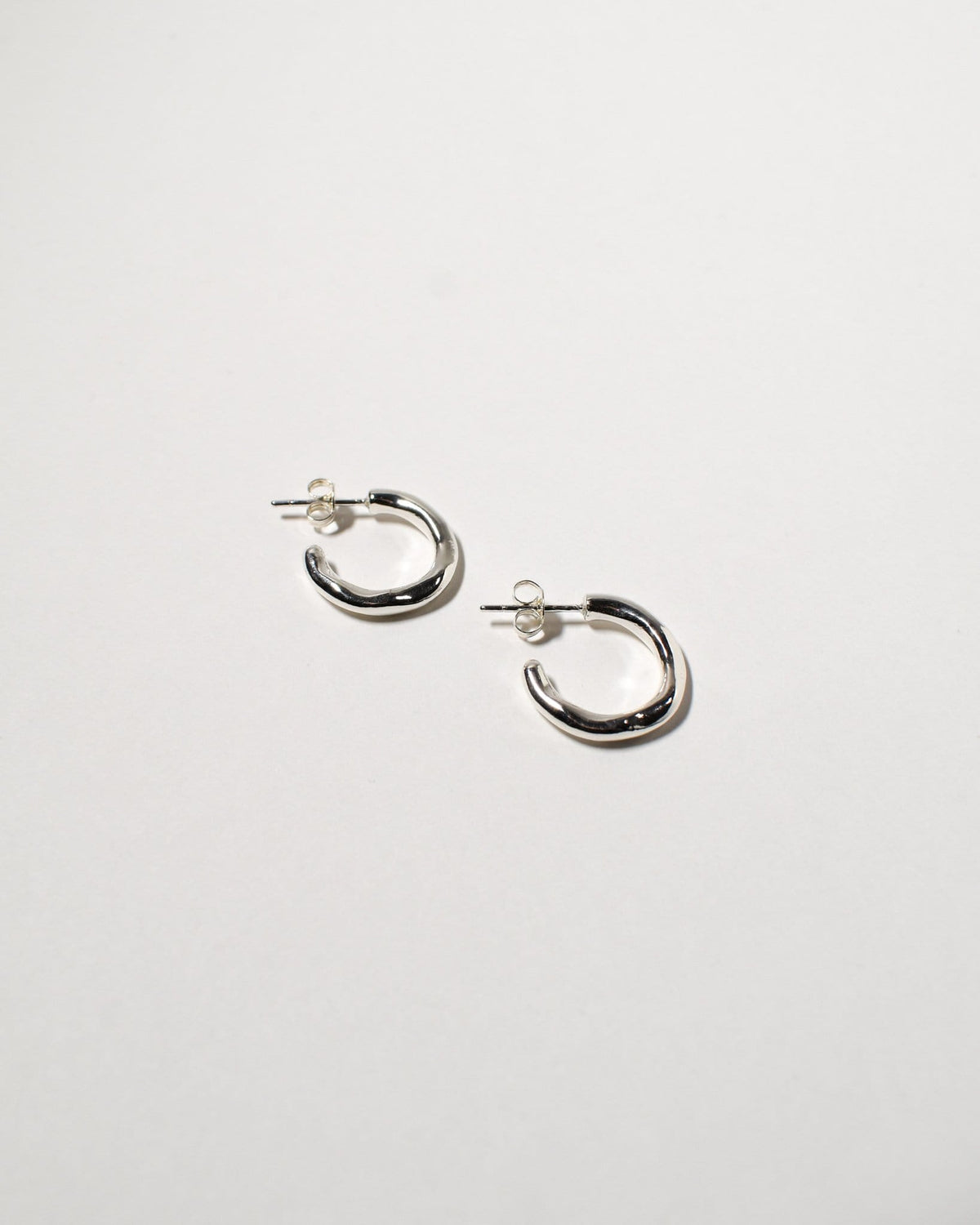 Wiggle Hoops (Small), Sterling Silver