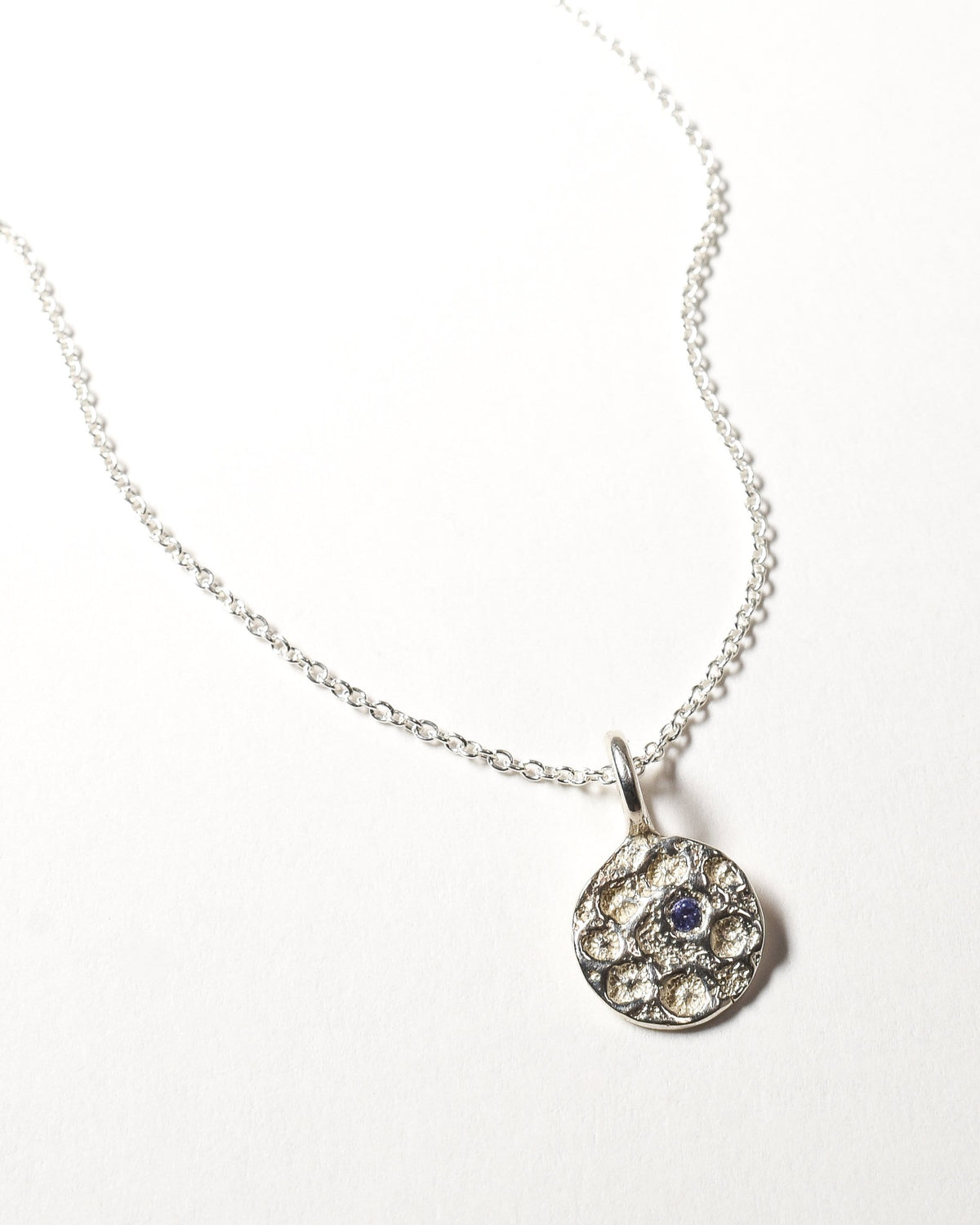 Tanzanite Birthstone Necklace - December - Sterling Silver