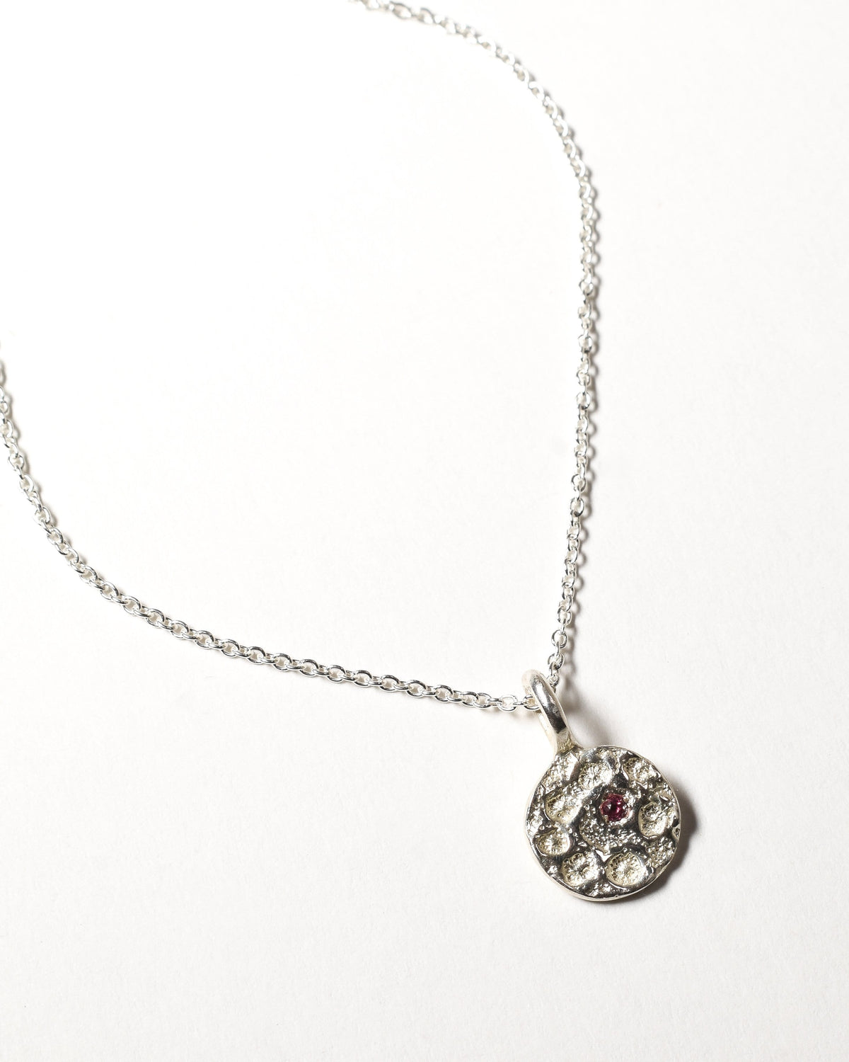 Tourmaline Birthstone Necklace - October - Sterling Silver