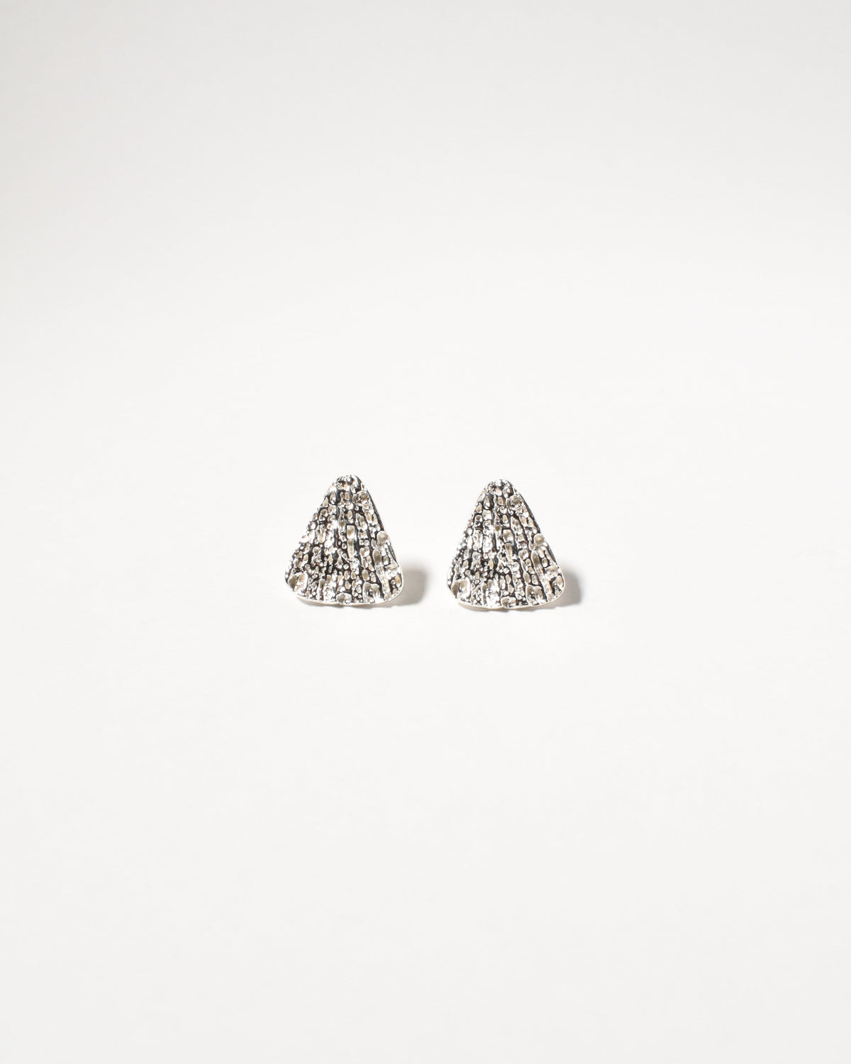 Shelly Studs, Sterling Silver