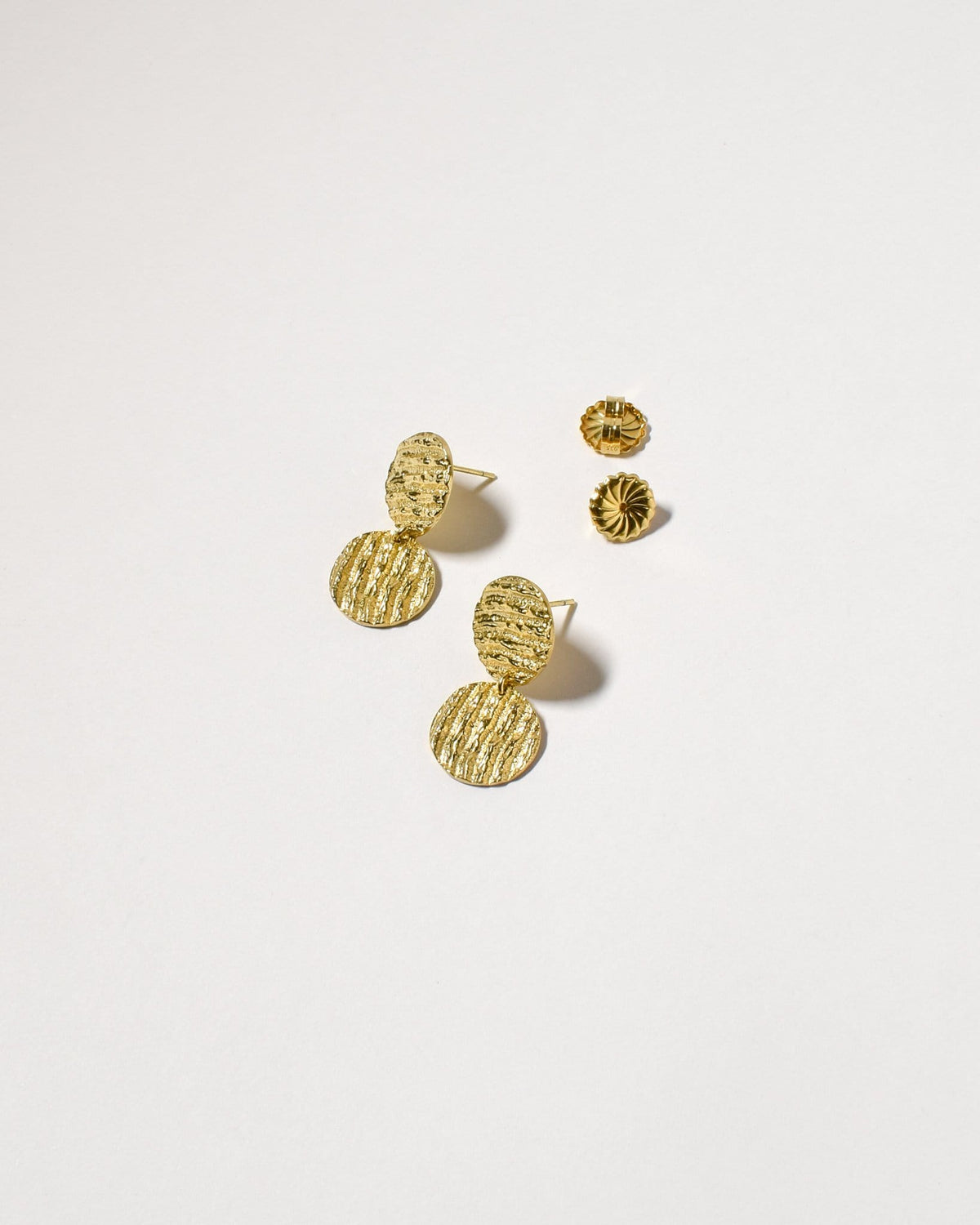 Curl Curl Earrings (Small), Yellow Gold Plated