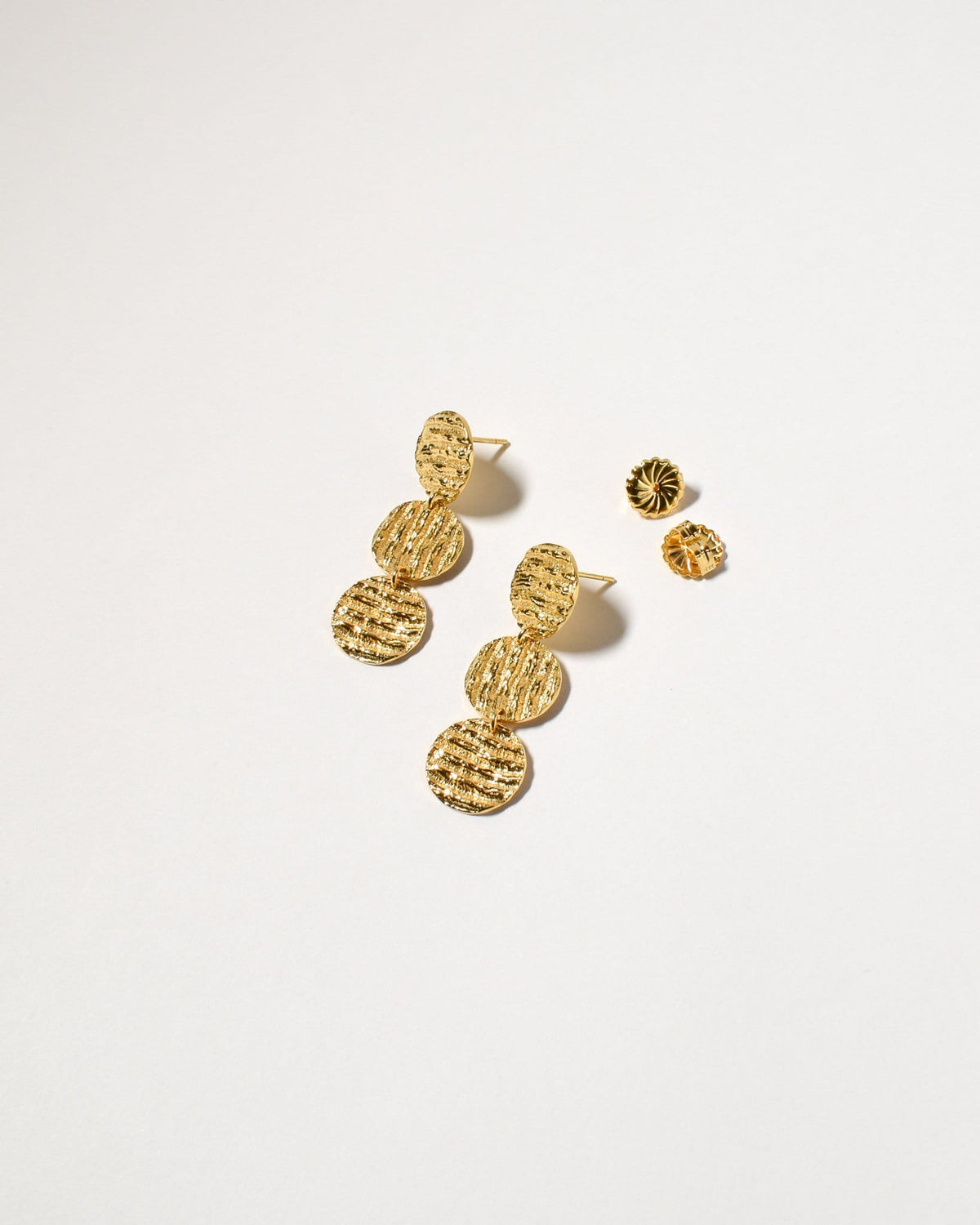 Curl Curl Earrings (Medium), Yellow Gold Plated