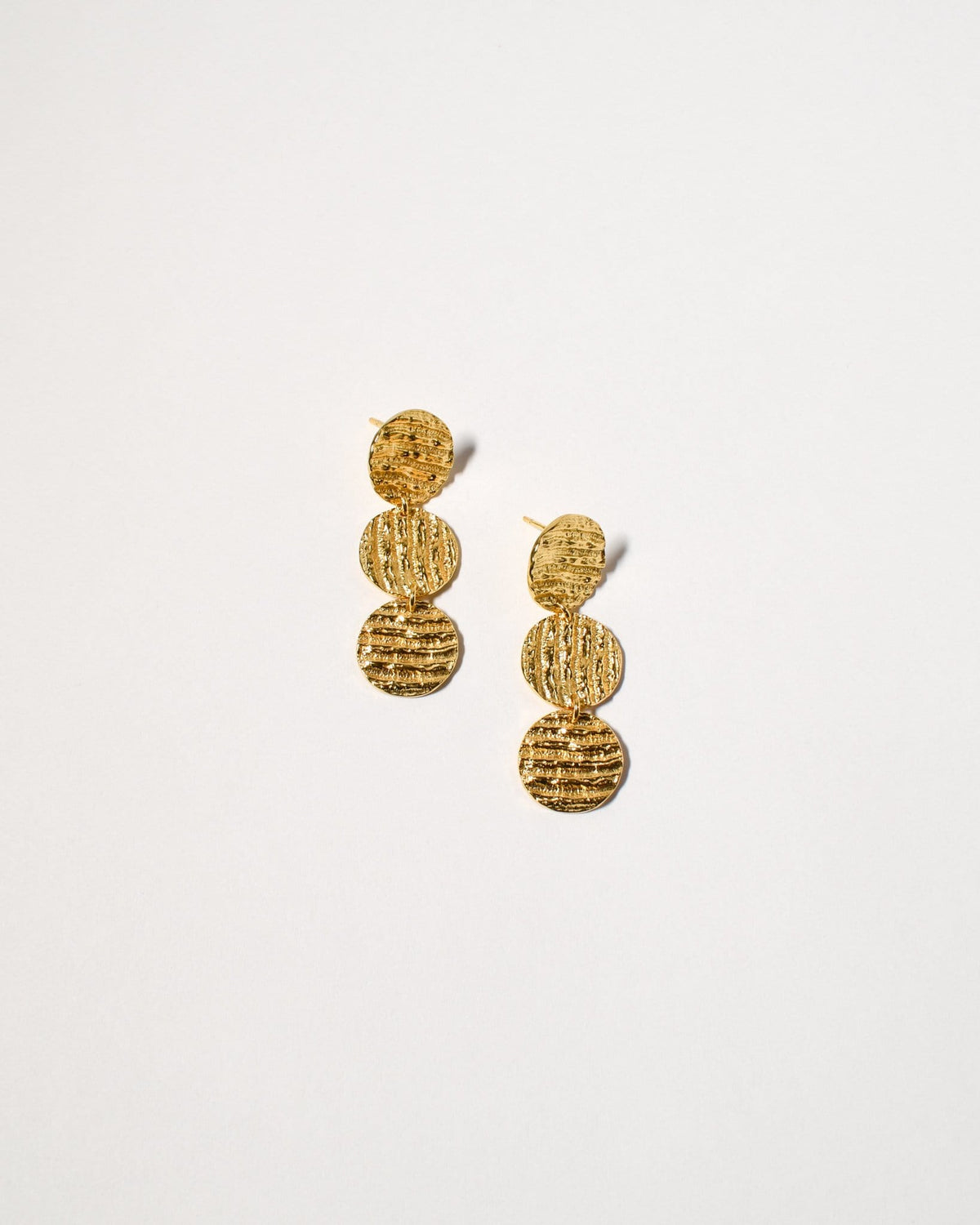 Curl Curl Earrings (Medium), Yellow Gold Plated