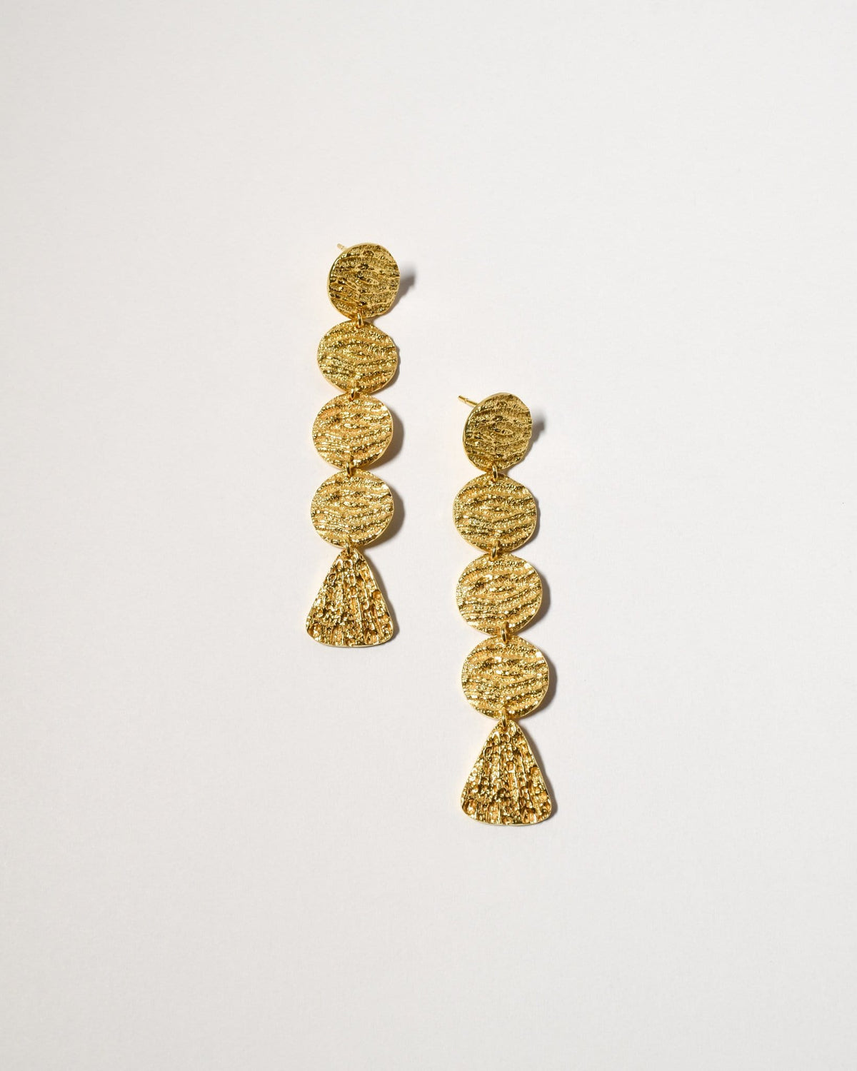 Coogee Earrings (Long), Yellow Gold Plated
